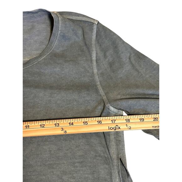 Poetry Hemp & Cotton Longline Tunic Top – Sage Green Size US 6 Coastal Lagenlook - Picture 5 of 7